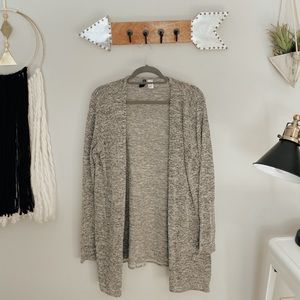 Grey Long Sleeved Cardigan